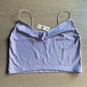 Garage Shiny Cowl neck Cami